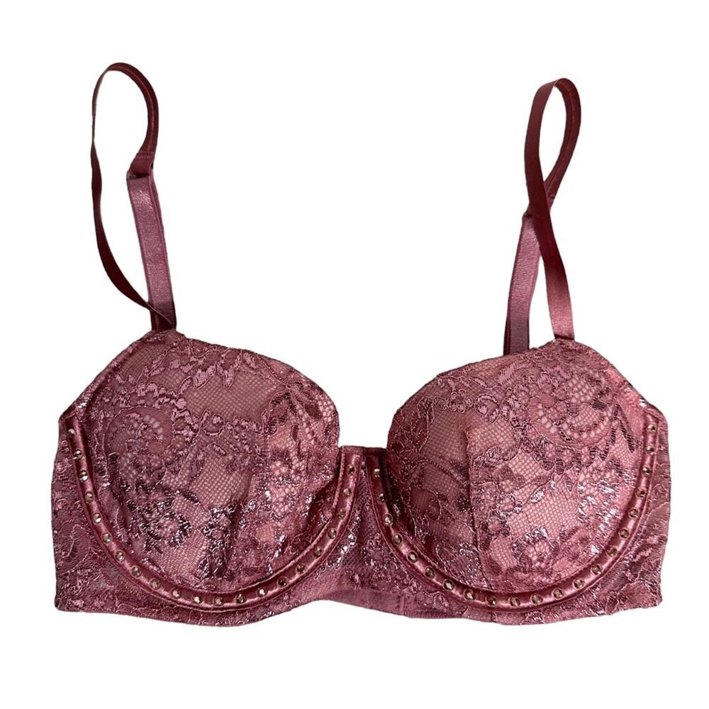 Victoria's Secret Very Sexy Lace and Rhinestone Bra Size 32B